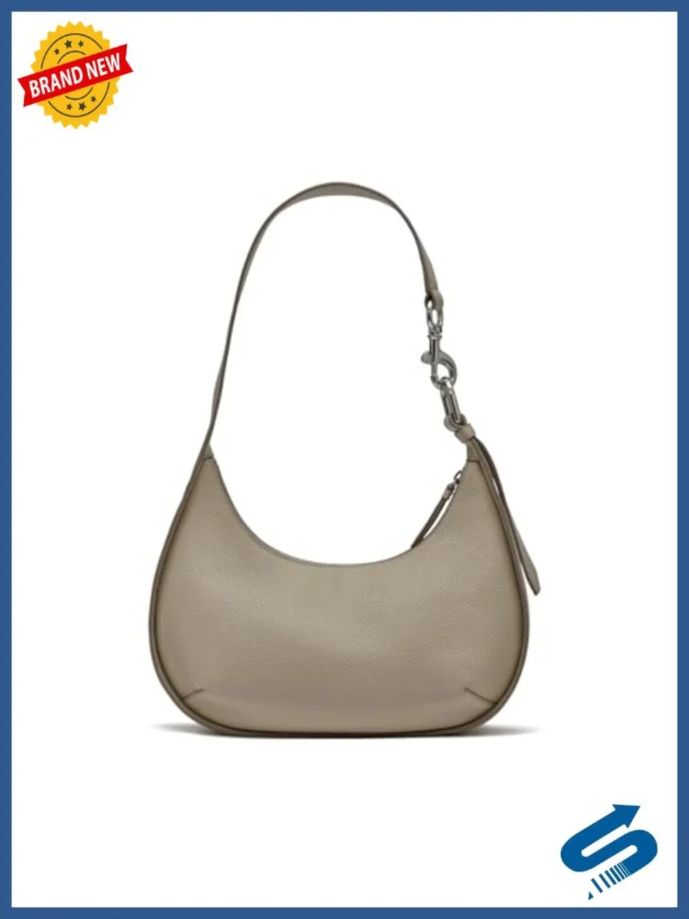 DKNY Thyme Hobo Bag with Zipper Closure, Polyurethane